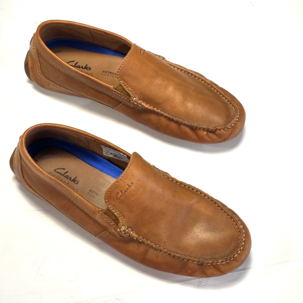 Clarks Men's Tan Loafers Size 10